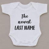 Personalised The Newest... Babygrow