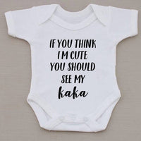 If you think I'm cute, you should see my Kaka/Mama Babygrow