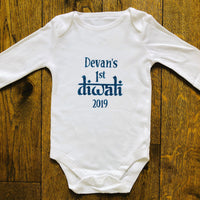 Personalised 1st Diwali Babygrow