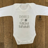 Personalised 1st Raksha Bandhan Babygrow