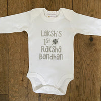 Personalised 1st Raksha Bandhan Babygrow